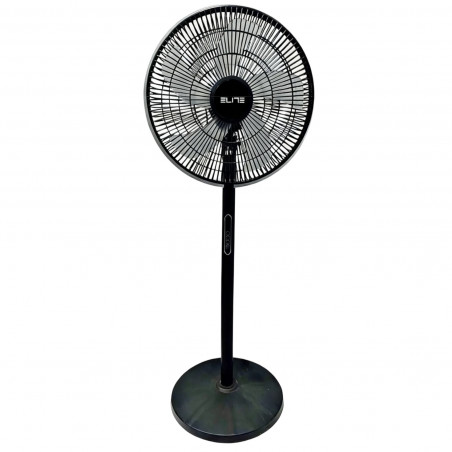 Вентилатор Elite EUSFS-1433BL, 40W, 40 см, 3 скорости, Таймер 9 ч, Черен