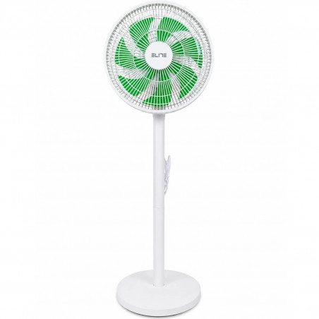 Вентилатор Elite EFS-1344, 40W, 30 см, 3 скорости, Осцилация, 7 перки, Бял/зелен
