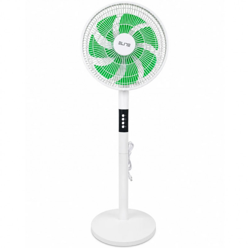 Вентилатор Elite EFS-1345, 40W, 30 см, 3 скорости, Осцилация, 7 перки, Бял/зелен