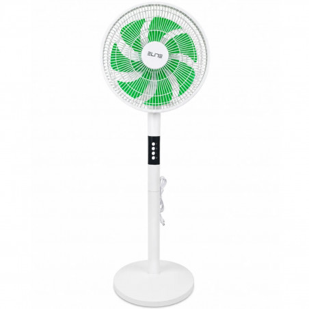 Вентилатор Elite EFS-1345, 40W, 30 см, 3 скорости, Осцилация, 7 перки, Бял/зелен