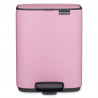Кош за боклук Brabantia Bo Pedal 1010445, 7 л, Плавно затваряне, Гумирана основа, Розов