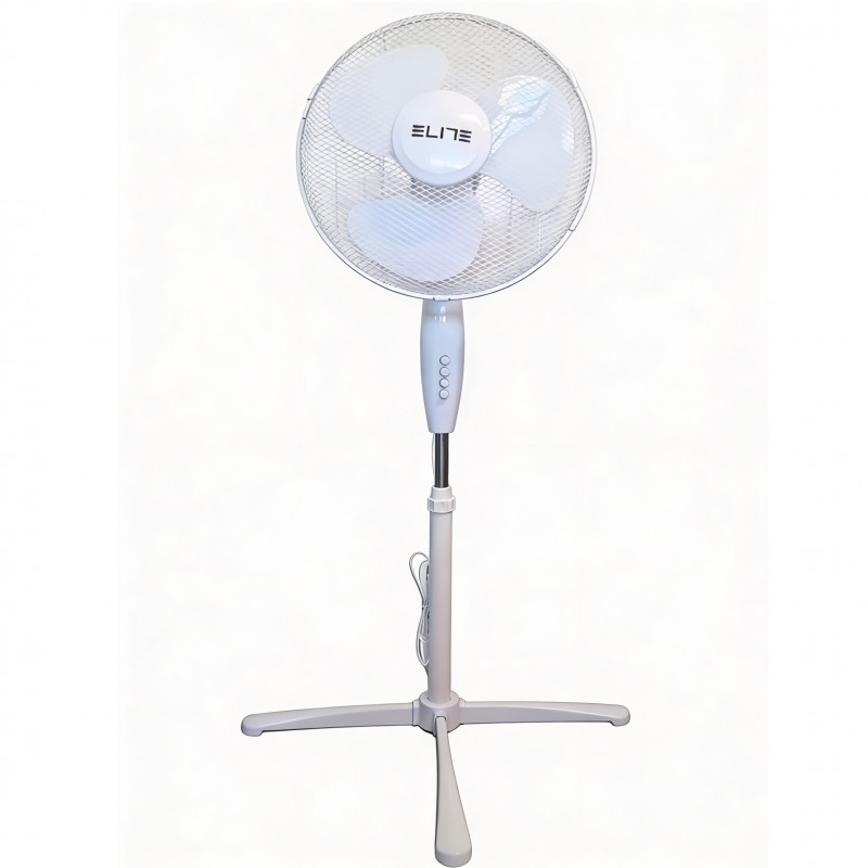 Вентилатор Elite EHSF-0362-2, 45W, 40 см, 3 скорости, Осцилация, Бял