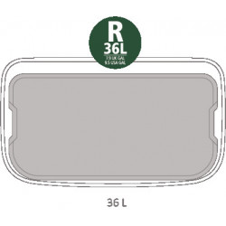Кош за боклук Brabantia Bo Touch 651105, 36 л, Плавно и безшумно отваряне, Голям отвор, Сив