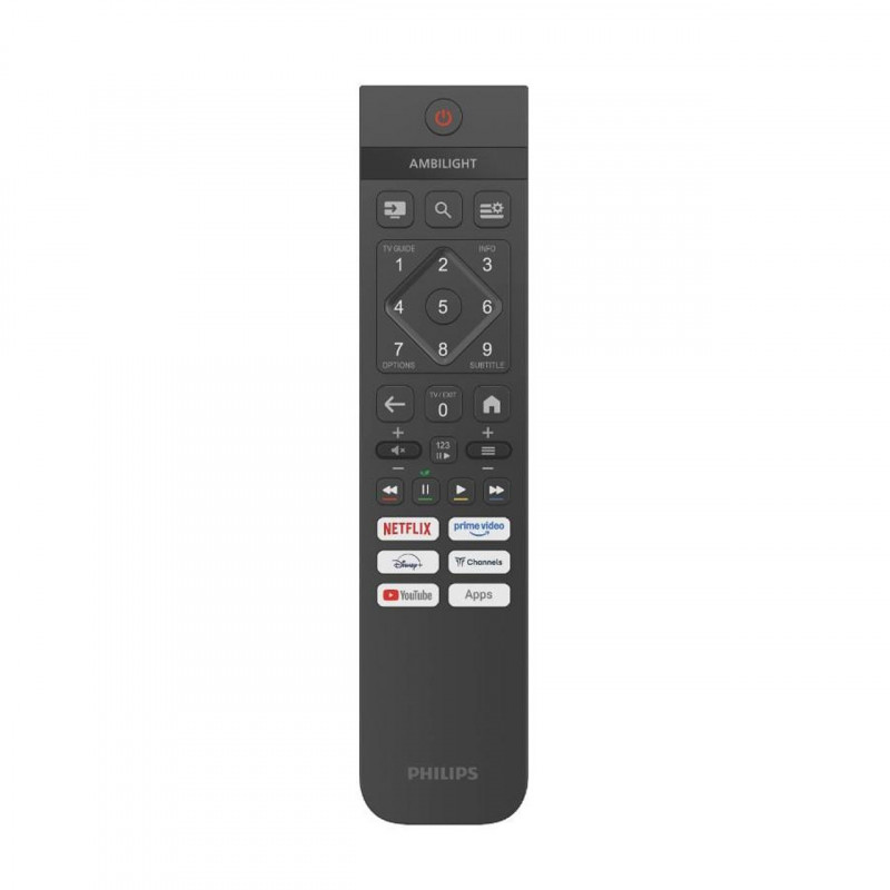 Телевизор Philips 65PUS7000/12, 65'', 164 см, 3840x2160 UHD-4K, Клас E, Smart TV, LED, Bluetooth, Wi-Fi, TITAN OS, Черен