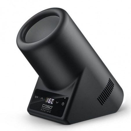 Настолен охладител за вино Caso VinoCase Black, 72W, 5-18°C, За бутилки с диаметър 9 см, Сензорно управление, Тих, LED, Черен мат