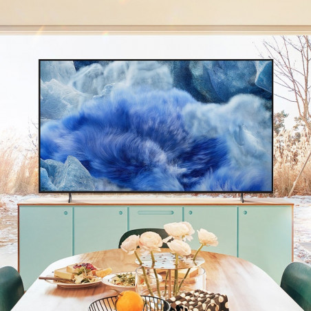 Телевизор Samsung QE43Q8FAAUXXH, 43'', 108 см, 3840x2160 UHD 4K, QLED, Клас F, Smart TV, HDR10+, Samsung Vision AI, eARC, Черен