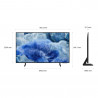 Телевизор Samsung QE43Q8FAAUXXH, 43'', 108 см, 3840x2160 UHD 4K, QLED, Клас F, Smart TV, HDR10+, Samsung Vision AI, eARC, Черен