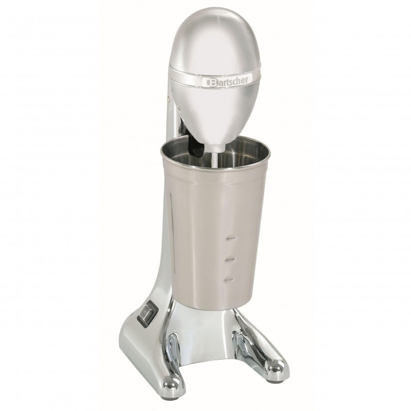 Бар миксер - шейкър за фрапе Bartscher 135100, 85W, 700 мл, 2 скорости, Накланяща се глава, Сребрист/хром