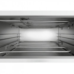 Електрическа фурна за пица Bartscher ST340, 1.5 kW, До 33.5 см, 50-250°C, Горен и долен нагревател, Поцинкована стомана, Прозорец, Инокс