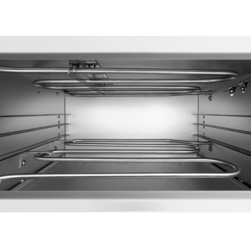 Електрическа фурна за пица Bartscher ST340, 1.5 kW, До 33.5 см, 50-250°C, Горен и долен нагревател, Поцинкована стомана, Прозорец, Инокс