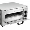 Електрическа фурна за пица Bartscher ST340, 1.5 kW, До 33.5 см, 50-250°C, Горен и долен нагревател, Поцинкована стомана, Прозорец, Инокс