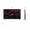 Телевизор LG 55UA73003LA, 4K UltraHD 3840 x 2160, 55", 139 см, Клас F, LED, Smart TV, AI Upscaling, webOS, Черен