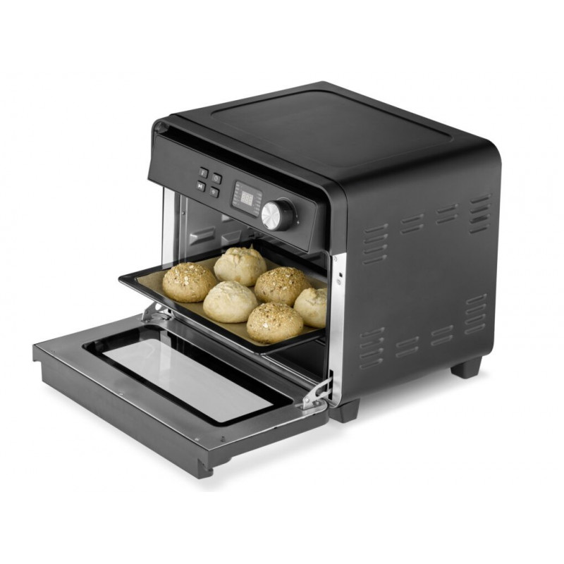 Мултифункционална Air Fryer фурна Caso AirFry Chef 1700, 1700W, 22 л, 12 програми, 40-230°C, Таймер, Осветление, Сушене, Черен