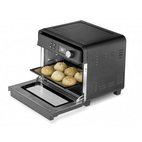 Мултифункционална Air Fryer фурна Caso AirFry Chef 1700, 1700W, 22 л, 12 програми, 40-230°C, Таймер, Осветление, Сушене, Черен