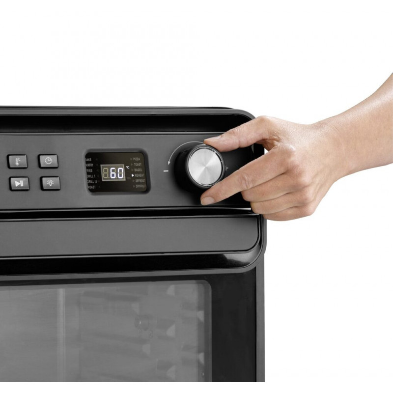 Мултифункционална Air Fryer фурна Caso AirFry Chef 1700, 1700W, 22 л, 12 програми, 40-230°C, Таймер, Осветление, Сушене, Черен