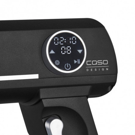 Кухненски робот Caso KM 1800 Black-E, 1800W, 6 л, 10 скорости, Таймер, Иноксова купа, Сензорно управление, LED, Черен мат