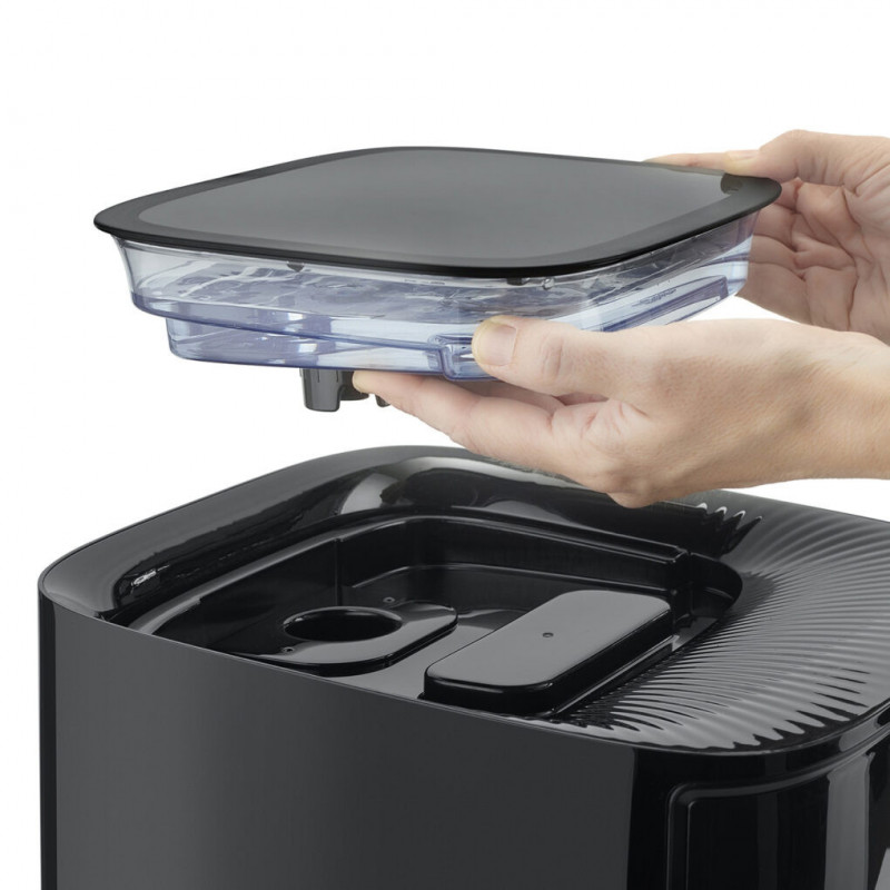 Фритюрник с горещ въздух и пара Caso AirFry & Steam 700, 1700W, 7 л, 10 програми, 60-200°C, Таймер, Прозорец, Напомняне, Черен