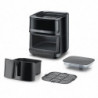 Фритюрник с горещ въздух и пара Caso AirFry & Steam 700, 1700W, 7 л, 10 програми, 60-200°C, Таймер, Прозорец, Напомняне, Черен