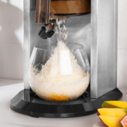 Машина за ледени десерти Gastroback Slushy & Ice Cream, 35W, 200 мл, Фино/грубо, 4 форми, Инокс
