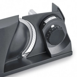 Уред за рязане - слайсер Graef MYtiny MT1006EU, 170W, 17 см, 0-15 мм, Детска защита, Сгъваем, Антрацит