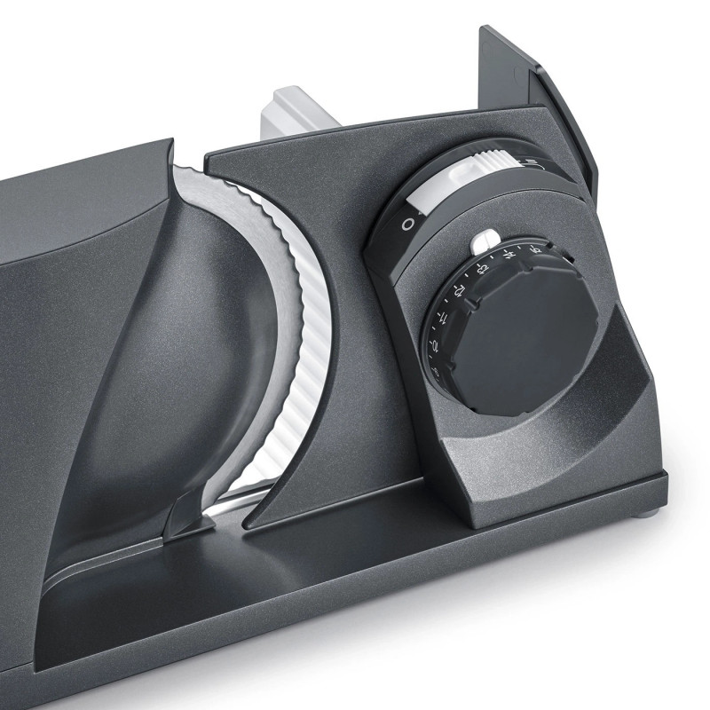 Уред за рязане - слайсер Graef MYtiny MT1006EU, 170W, 17 см, 0-15 мм, Детска защита, Сгъваем, Антрацит