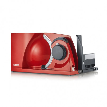 Уред за рязане - слайсер Graef MYtiny MT1003EU, 170W, 17 см, 0-15 мм, Детска защита, Сгъваем, Червен