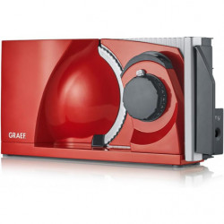 Уред за рязане - слайсер Graef MYtiny MT1003EU, 170W, 17 см, 0-15 мм, Детска защита, Сгъваем, Червен