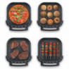 Фритюрник с горещ въздух и фурна за пица Caso AirFry & PizzaChef, 2850W, 6 л, 11 програми, 50-230°C, Таймер, Reminder, До 30 см, Черен