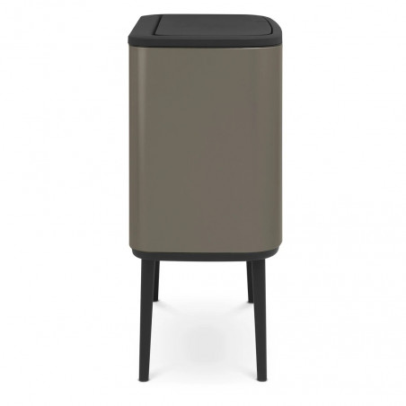 Кош за боклук Brabantia Bo Touch 651105, 36 л, Плавно и безшумно отваряне, Голям отвор, Сив