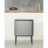 Кош за боклук Brabantia Bo Touch 651105, 36 л, Плавно и безшумно отваряне, Голям отвор, Сив