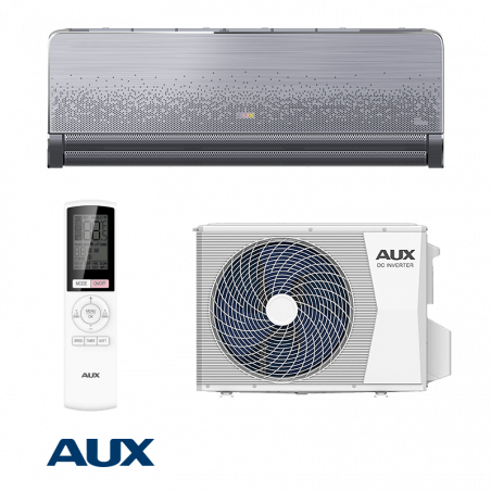 Инверторен климатик AUX C-PRO ASW-H12C5A4/FQAR3DI-D0, 12000 BTU, 26 м2, А+++, Wi-Fi, R-32, Сив