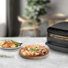 Фритюрник с горещ въздух и фурна за пица Caso AirFry & PizzaChef, 2850W, 6 л, 11 програми, 50-230°C, Таймер, Reminder, До 30 см, Черен