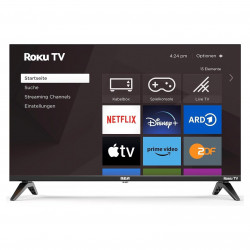 Телевизор RCA RK50UN1, 50'', 125 см, 3840x2160 UHD 4K, Клас F, Smart TV, HDR10, DLED, Wi-Fi, Bluetooth, Roku OS, Черен
