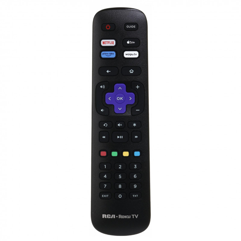 Телевизор RCA RK50UN1, 50'', 125 см, 3840x2160 UHD 4K, Клас F, Smart TV, HDR10, DLED, Wi-Fi, Bluetooth, Roku OS, Черен
