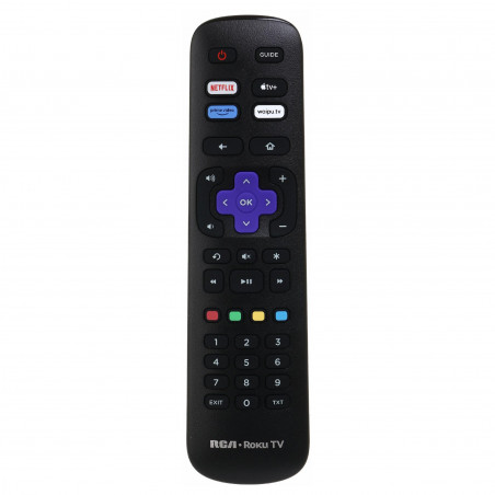 Телевизор RCA RK50UN1, 50'', 125 см, 3840x2160 UHD 4K, Клас F, Smart TV, HDR10, DLED, Wi-Fi, Bluetooth, Roku OS, Черен