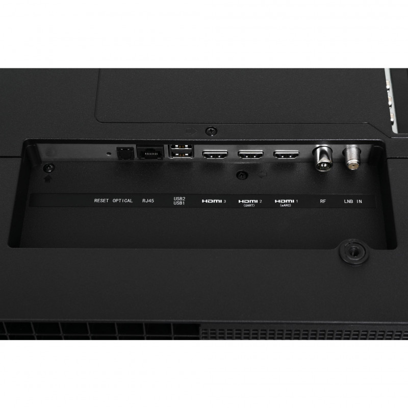 Телевизор RCA RK50UN1, 50'', 125 см, 3840x2160 UHD 4K, Клас F, Smart TV, HDR10, DLED, Wi-Fi, Bluetooth, Roku OS, Черен
