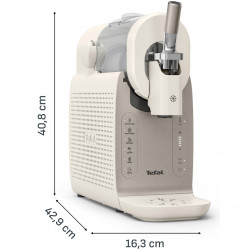 Машина за сладолед 16в1 Tefal Freezi IG803AE0, 200W, 1.4 л, 5 Автоматични програми, Тиха работа, Без предварително замразяване, Бял/сребрист