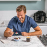 Мултикукър под налягане Ninja Foodi OP350FR, 1400W, 6 л, 9 програми, 40-200°C, TenderCrisp®, Керамично покритие, Поддържане на топлината, Цяло пиле, Черен/инокс