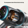 Вертикална прахосмукачка Yaber P20, 400W, 0.8 л,  81000 об/мин, 52 мин, 3+1 степени, HEPA, LED осветление на четката, Свободностояща, Жълт/сив