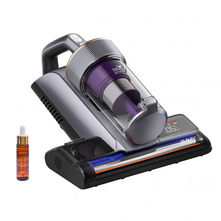 Прахосмукачка против акари Jimmy BX8 Pro, 600W, 0.5 л, 17 kPa, Pro-Brushroll, Стерилизация чрез нагряване 65C, Ултразвук, UV, Отрицателни йони, 6 степенна филтрация, Сив/Лилав