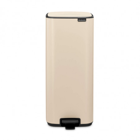 Кош за боклук Brabantia Bo Pedal 1010124, 30 л, Леко затваряне, Противоплъзгаща основа, Бежов