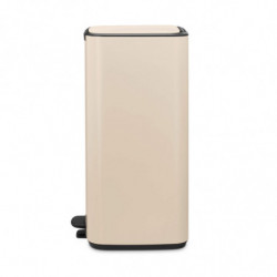 Кош за боклук Brabantia Bo Pedal 1010124, 30 л, Леко затваряне, Противоплъзгаща основа, Бежов