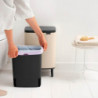 Кош за боклук Brabantia Bo Small Hi 1010462, 12 л, Плавно и безшумно отваряне, Противоплъзгаща основа, Бежов