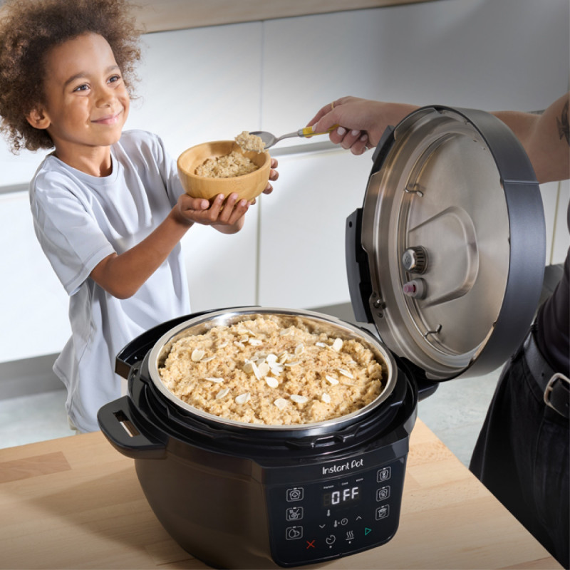 Мултикукър Instant Pot Classic Mini 140800001, 800W, 3.8 л, 7 програми, Favorite бутони, LCD дисплей, Неръждаема стомана, Черен