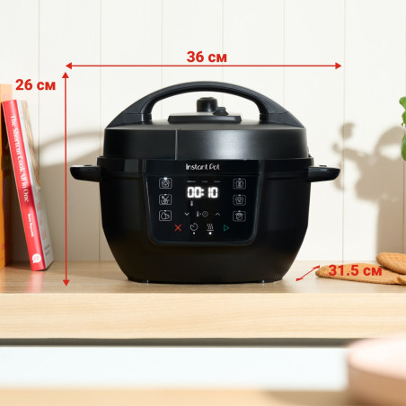 Мултикукър Instant Pot Classic Mini 140800801, 800W, 3.8 л, 7 програми, Favorite бутони, LCD дисплей, Неръждаема стомана, Бял