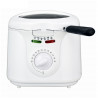 Фритюрник Elite EDFF-1290W, 1300W, 2 литра, 80-190C, Прозорец за наблюдение, Cool Touch, Бял