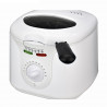 Фритюрник Elite EDFF-1290W, 1300W, 2 литра, 80-190C, Прозорец за наблюдение, Cool Touch, Бял