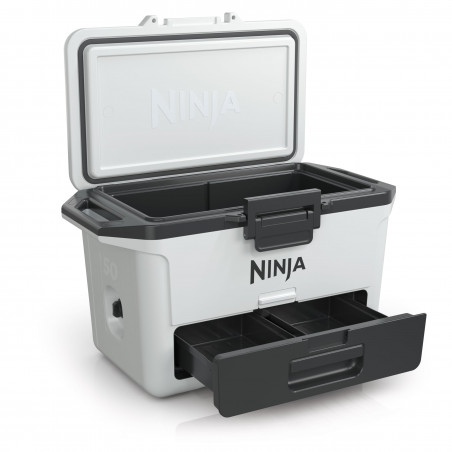 Хладилна кутия Ninja FrostVault FB151EUWH, 47 л, Пасивна, 80 кена, Поддържа лед до 6 дни, Сухо отделение, Бял