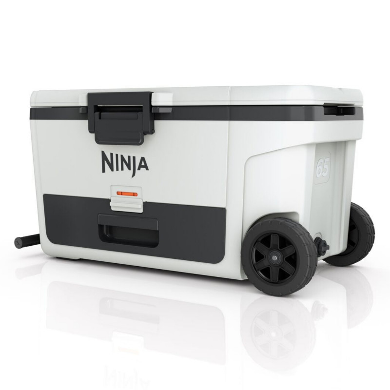 Хладилна кутия Ninja FrostVault FB265EUUKWH, 61.5 л, Пасивна, 97 кена, Поддържа лед до 6 дни, Сухо отделение, Колела, Бял