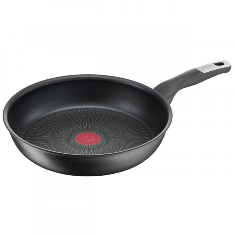 Втора ръка: Тиган Tefal G2550572, 26 см, Thermo-Spot, Незалепващо титаниево покритие X6, Индукция, Черен